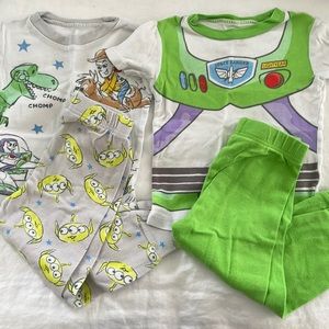 EUC Toy Story pjs, 2 sets, 4T (runs small)